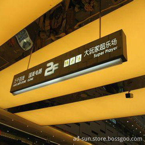 Modern Design Double Side Way Finding Pylon Sign
